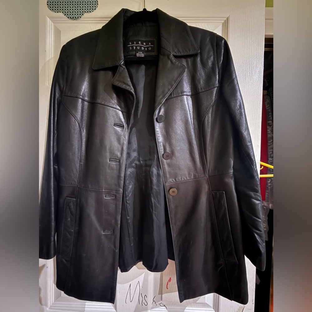 Siena Studio Black Leather Jacket
